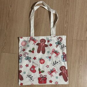 Lola and the boys White and Red Gingerbread Tote Bag